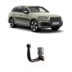 ТЕГЛИЧ ЗА Audi Q7 (II/4M - след 2015->) (включително PHEV plug-in hybrid / Q7 e-tron / SQ7) В комплект с електроинстанлация - окабеляване, Бързо сваляем