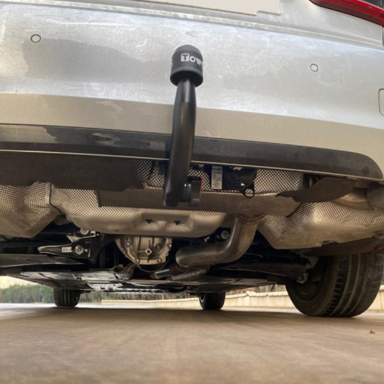 ТЕГЛИЧ ЗА BMW Serie 3 [G20] Sedan (1/2019 ->) Gasoline, Diesel, Hybrid, Plug-in hybrid, ВКЛЮЧИТЕЛНО Includes Kit-M / 4x4 / kick-sensor,  В комплект с електроинстанлация - окабеляване, Бързо сваляем