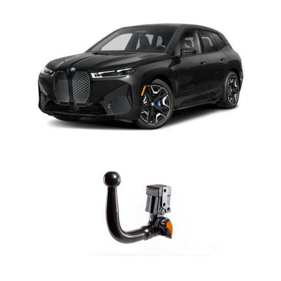 ТЕГЛИЧ ЗА BMW iX [i20] (12/2021 ->) Electric, В комплект с електроинстанлация - окабеляване, Бързо сваляем