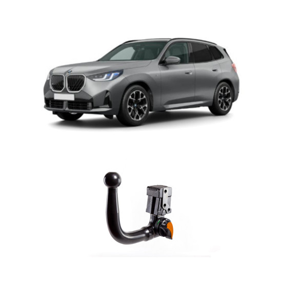ТЕГЛИЧ ЗА BMW X3 5d (IV/G45 - 2024->) Plug-in hybrid, Gasoline, Diesel включително M Kit В комплект с електроинстанлация - окабеляване, Бързо сваляем