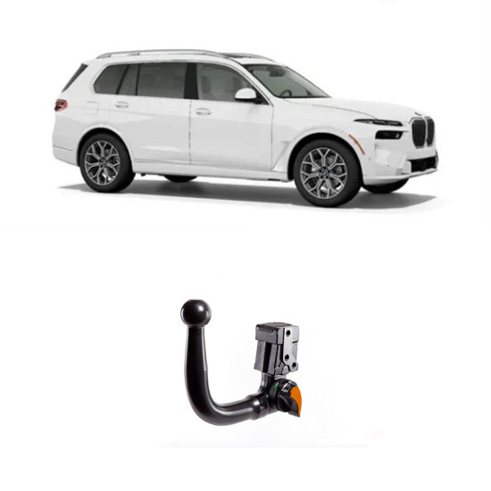 ТЕГЛИЧ ЗА BMW X7 5d (G07) (2019-->) Gasoline, Diesel В комплект с електроинстанлация - окабеляване, Бързо сваляем