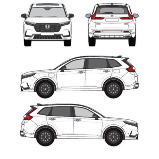 ТЕГЛИЧ ЗА Honda CR-V 5d (VI/RS) (2023-->) ВКЛЮЧИТЕЛНО Hybrid, Plug-in hybrid, Gasoline, В комплект с електроинстанлация - окабеляване, Бързо сваляем