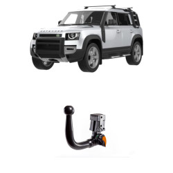 ТЕГЛИЧ ЗА LAND ROVER Defender [Type: L663] / 90 / 110 / 130 (9/2019 ->) Plug-in hybrid, Gasoline, Diesel, В комплект с електроинстанлация - окабеляване, Бързо сваляем
