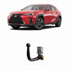 ТЕГЛИЧ ЗА LEXUS UX (3/2019 -> ) ВКЛЮЧИТЕЛНО Híbrid, Gasolina, Plug-in hybrid В комплект с електроинстанлация - окабеляване, Бързо сваляем