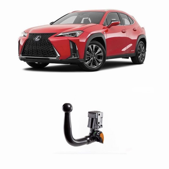 ТЕГЛИЧ ЗА LEXUS UX (3/2019 -> ) ВКЛЮЧИТЕЛНО Híbrid, Gasolina, Plug-in hybrid В комплект с електроинстанлация - окабеляване, Бързо сваляем
