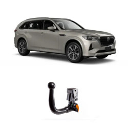 ТЕГЛИЧ ЗА Mazda CX-80 5d. (5/2024 ->) Gasoline, Diesel, Plug-in hybrid, В комплект с електроинстанлация - окабеляване, Бързо сваляем