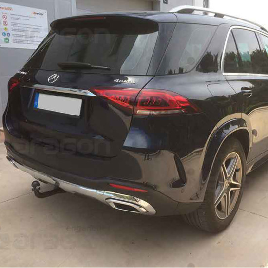 ТЕГЛИЧ ЗА Mercedes Clase GLE 5d (W167 - 2019-->) Plug-in hybrid, Gasoline, Diesel, В комплект с електроинстанлация - окабеляване, Бързо сваляем