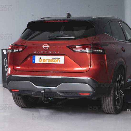 ТЕГЛИЧ ЗА NISSAN Qashqai [J12] Hybrid, Gasoline, (6/2021 ->) В комплект с електроинстанлация - окабеляване, Бързо сваляем