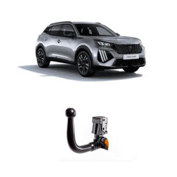 ТЕГЛИЧ ЗА PEUGEOT 2008 (ll - 1/2020 ->) ВКЛЮЧИТЕЛНО GT-Line / Hybrid / Restyling 2023 С ИЗКЛЮЧЕНИЕ НА е-2008, В комплект с електроинстанлация - окабеляване, Бързо сваляем