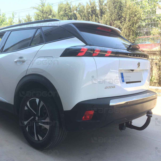 ТЕГЛИЧ ЗА PEUGEOT 2008 (ll - 1/2020 ->) ВКЛЮЧИТЕЛНО GT-Line / Hybrid / Restyling 2023 С ИЗКЛЮЧЕНИЕ НА е-2008, В комплект с електроинстанлация - окабеляване, Бързо сваляем