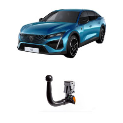 ТЕГЛИЧ ЗА PEUGEOT 408 Hybrid, Plug-in hybrid, Electric, Gasoline, (Including GT) (9/2022 - ) - В комплект с електроинстанлация - окабеляване, Бързо сваляем