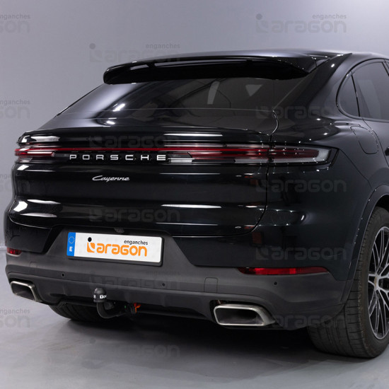 ТЕГЛИЧ ЗА PORSCHE Cayenne [9YA/9YB] Plug-in hybrid, Gasoline, (11/2017 ->) Включително купе / фейслифт 2025 г. В комплект с електроинстанлация - окабеляване, Бързо сваляем