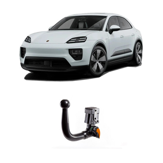ТЕГЛИЧ ЗА PORSCHE Macan electric [Type GF] (4/2024 ->) В комплект с електроинстанлация - окабеляване, Бързо сваляем
