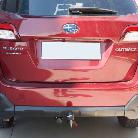 ТЕГЛИЧ ЗА SUBARU Outback [BS6] (1/2015 - 12/2020) В комплект с електроинстанлация - окабеляване, Бързо сваляем