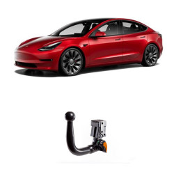 ТЕГЛИЧ ЗА TESLA Model 3 Electric (1/2019 - 9/2023) В комплект с електроинстанлация - окабеляване, Бързо сваляем [без теглителна мощност]