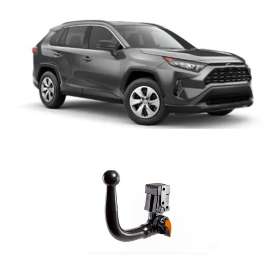 ТЕГЛИЧ ЗА TOYOTA Rav-4 [V/XA50] Hybrid, Plug-in hybrid, Gasoline, (С изключение на GR Sport) В комплект с електроинстанлация - окабеляване, Бързо сваляем