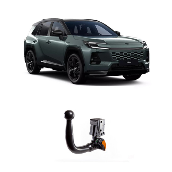 ТЕГЛИЧ ЗА Toyota RAV4 5d (VI/XA60) (2026-->) Hybrid, Plug-in hybrid, В комплект с електроинстанлация - окабеляване, Бързо сваляем