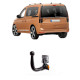 ТЕГЛИЧ ЗА VOLKSWAGEN Caddy/Caddy Maxi V Plug-in hybrid, Gasoline, Diesel (11/2020 ->) В комплект с електроинстанлация - окабеляване, Бързо сваляем