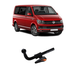 ТЕГЛИЧ ЗА VOLKSWAGEN T6 / T6.1 (8/2015 - 11/2024) В комплект с електроинстанлация - окабеляване, Бързо сваляем