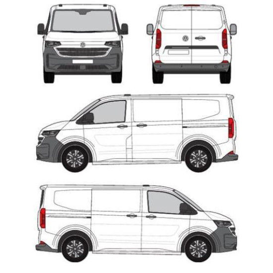 ТЕГЛИЧ ЗА VOLKSWAGEN Caravelle T7 / Transporter T7 Plug-in hybrid, Electric, Diesel, 4Motion (4x4) / Sport (12/2024 ->) В комплект с електроинстанлация - окабеляване, Бързо сваляем