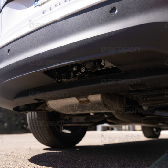 ТЕГЛИЧ ЗА VOLKSWAGEN Tiguan (3/2024 ->) Hybrid, Plug-in hybrid, Gasoline, Diesel, ВКЛЮЧИТЕЛНО R-Line И Allspace trim levels, В комплект с електроинстанлация - окабеляване, Бързо сваляем
