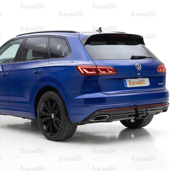 ТЕГЛИЧ ЗА VOLKSWAGEN Touareg (III - 9/2023 ->) ВКЛЮЧИТЕЛНО Hybrid / R-Line, В комплект с електроинстанлация - окабеляване, Бързо сваляем