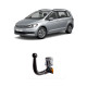 ТЕГЛИЧ ЗА VOLKSWAGEN Touran (10/2015 ->) ВКЛЮЧИТЕЛНО R-Line, В комплект с електроинстанлация - окабеляване, Бързо сваляем
