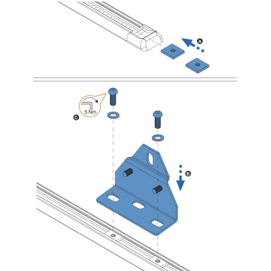 БАГАЖНИК ТОВАРНА СКАРА CRUZ EVO RACK MODULE Volkswagen T6/T6.1 (T-Profile / T-Track) (2015-->2024)