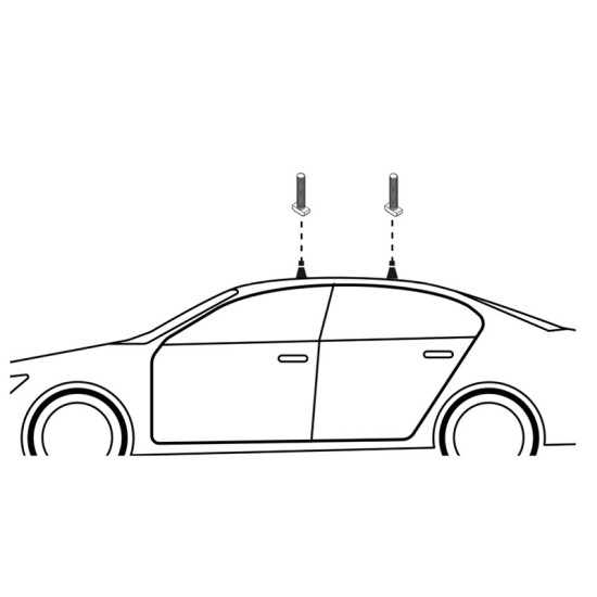 БАГАЖНИК ГРЕДИ CRUZ AIRO FIX DARK Mercedes Clase B 5d (W247 - fixpoint) (2018-->)