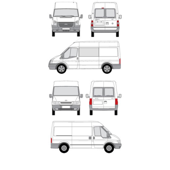 БАГАЖНИК ТОВАРНА СКАРА CRUZ EVO RACK MODULE Ford Transit L2H2 (IV) (2000-->2013)