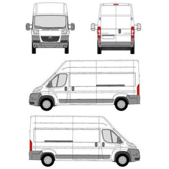 БАГАЖНИК ТОВАРНА СКАРА CRUZ EVO RACK MODULE Citroën Jumper L3H3 (III) (2006-->2014)