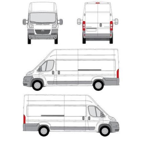 БАГАЖНИК ТОВАРНА СКАРА CRUZ EVO RACK MODULE Citroën Jumper L4H3 (III) (2006-->2014)