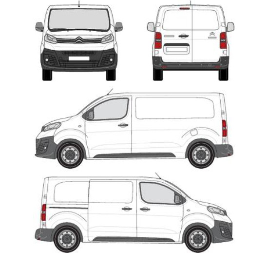 БАГАЖНИК ТОВАРНА СКАРА CRUZ EVO RACK MODULE Citroën Jumpy L2H1 (M/standard - 5 fixpoint) (2016-->)