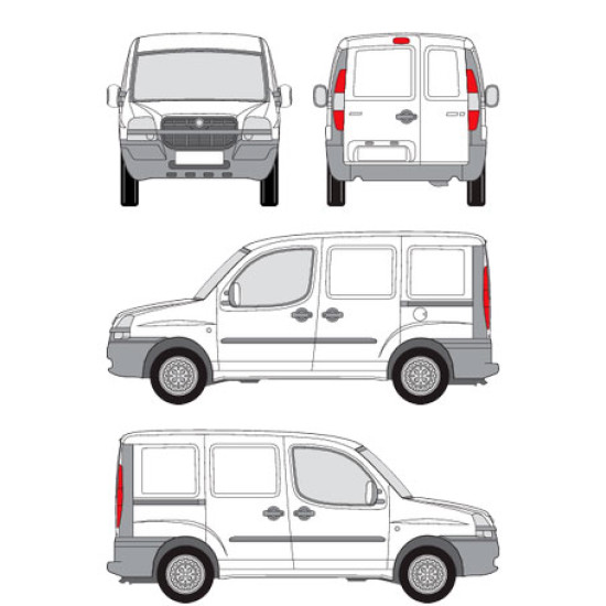БАГАЖНИК ТОВАРНА СКАРА CRUZ EVO RACK MODULE Fiat Doblo (I - box) (2000-->2010)