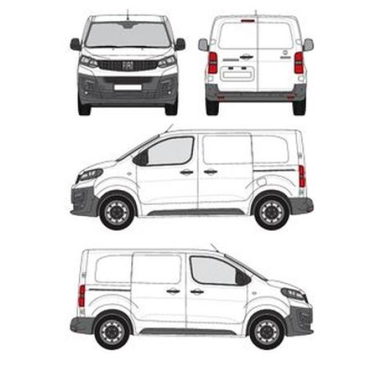 БАГАЖНИК ТОВАРНА СКАРА CRUZ EVO RACK MODULE Fiat Scudo L1H1 (Compact XS - 4 fixpoint) (2022-->)