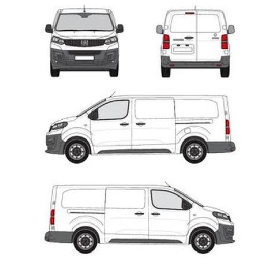 БАГАЖНИК ТОВАРНА СКАРА CRUZ EVO RACK MODULE Fiat Scudo L3H1 (Maxi XL - 5 fixpoint) (2022-->)