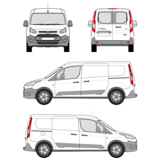 БАГАЖНИК ТОВАРНА СКАРА CRUZ EVO RACK MODULE Ford Connect II Transit L2/Van/Kombi (fixpoint) (2013-->2022)