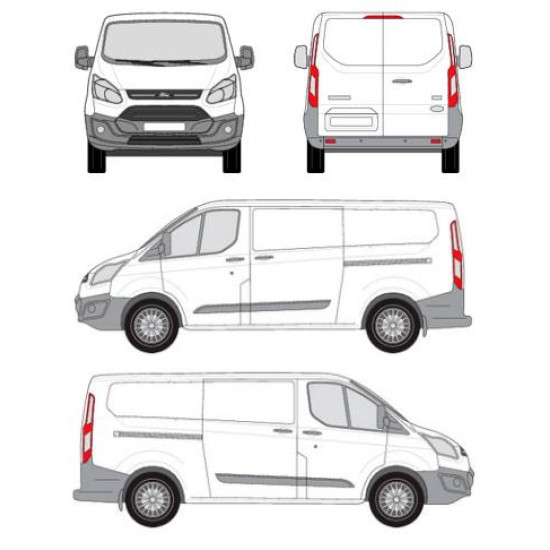БАГАЖНИК ТОВАРНА СКАРА CRUZ EVO RACK MODULE Ford Custom Transit L2H1 (2013-->2023)