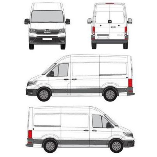 БАГАЖНИК ТОВАРНА СКАРА CRUZ EVO RACK MODULE MAN TGE L3H3 (MWB/high roof) (2017-->)