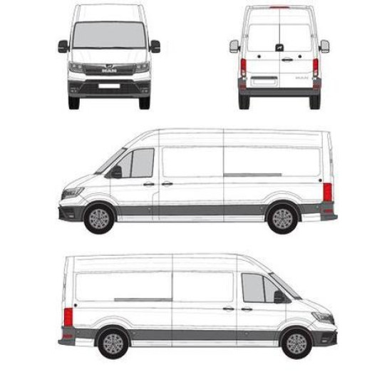 БАГАЖНИК ТОВАРНА СКАРА CRUZ EVO RACK MODULE MAN TGE L4H3 (LWB/high roof) (2017-->)