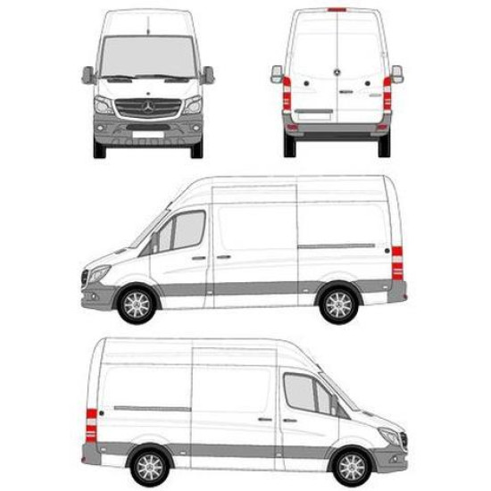 БАГАЖНИК ТОВАРНА СКАРА CRUZ EVO RACK MODULE Mercedes Sprinter L2H2 (II/906) (2006-->2018)