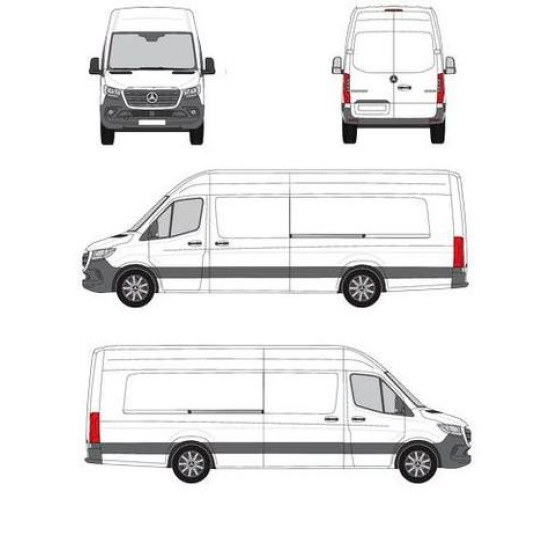 БАГАЖНИК ТОВАРНА СКАРА CRUZ EVO RACK MODULE Mercedes Sprinter L4H2 (III - ELWB/high roof) (2018-->)