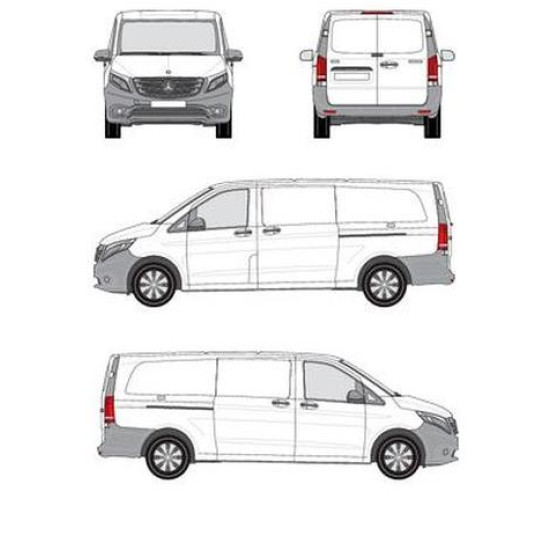 БАГАЖНИК ТОВАРНА СКАРА CRUZ EVO RACK MODULE Mercedes Vito L3H1/extralong (W447) (2014-->)