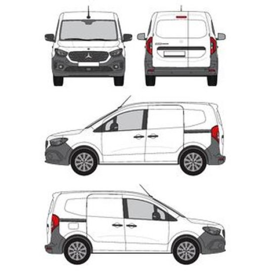 БАГАЖНИК ТОВАРНА СКАРА CRUZ EVO RACK MODULE Mercedes Citan/eCitan standard (II/W420 - rear doors) (2021-->)