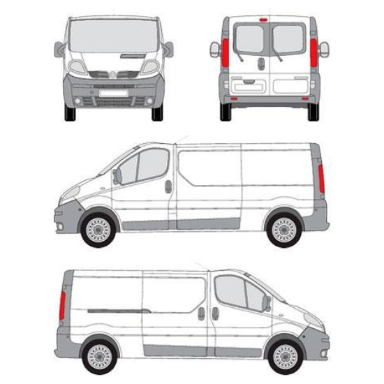 БАГАЖНИК ТОВАРНА СКАРА CRUZ EVO RACK MODULE Nissan Primastar L2H1 (X83) (2002-->2016)