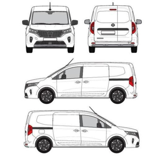 БАГАЖНИК ТОВАРНА СКАРА CRUZ EVO RACK MODULE Nissan Townstar long (II - rear doors) (2021-->)