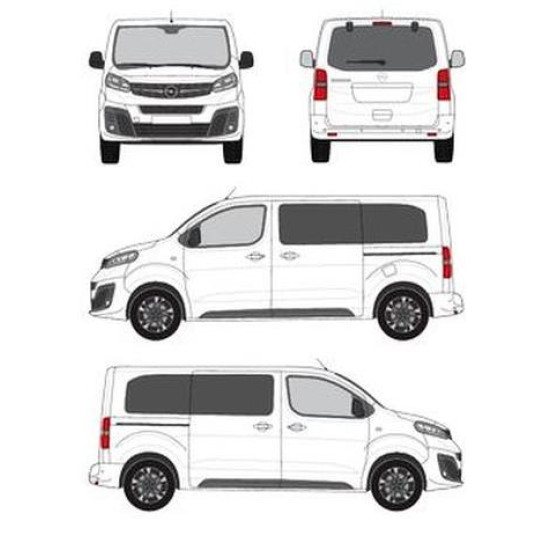 БАГАЖНИК ТОВАРНА СКАРА CRUZ EVO RACK MODULE Opel / Vauxhall Zafira Life L2H1 (M/medium - 5 fixpoint) (2019-->)