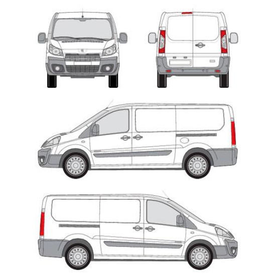 БАГАЖНИК ТОВАРНА СКАРА CRUZ EVO RACK MODULE Peugeot Expert L2H1 (II) (2007-->2016)