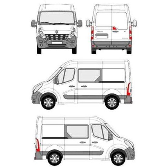 БАГАЖНИК ТОВАРНА СКАРА CRUZ EVO RACK MODULE Renault Master L1H2 (III) (2010-->2024)