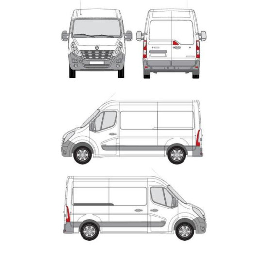 БАГАЖНИК ТОВАРНА СКАРА CRUZ EVO RACK MODULE Renault Master L2H2 (III) (2010-->2024)